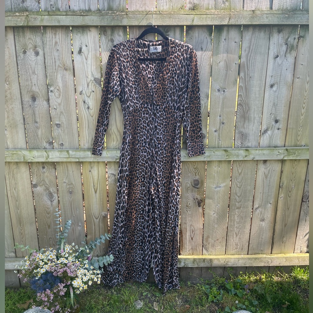 Leopard print ballerina playsuit